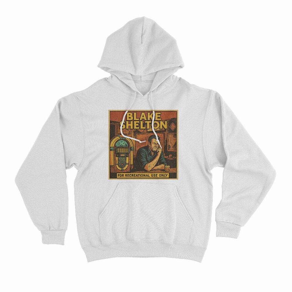 (NEW) Black Shelton - For Recreational Use Only White Hoodie